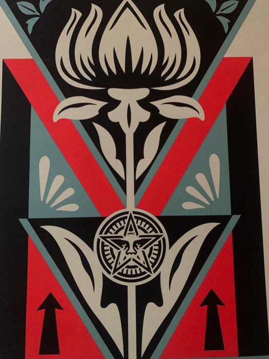 Shepard Fairey (OBEY) (1970) - Obey Déco Flower (Blue)