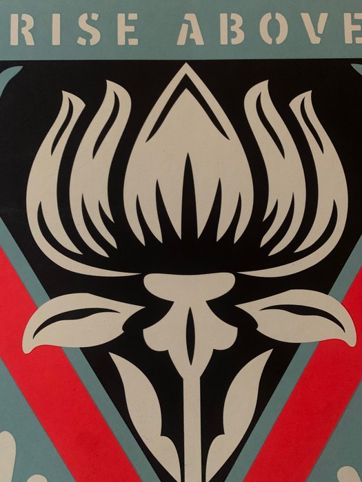 Shepard Fairey (OBEY) (1970) - Obey Déco Flower (Blue)