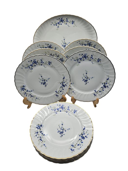 Limoges, Bernardaud - Middagsservice (13) - Porcelæn - Myosotis