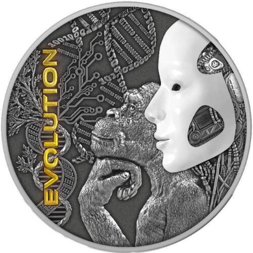 Niue. 5 Dollars 2022 Evolution, 2 Oz (.999)