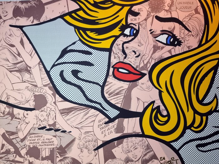 Tushikuni (1973) - Seducted Woman  (Roy Lichtenstein VS Kuni) sold out edition