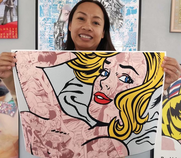 Tushikuni (1973) - Seducted Woman  (Roy Lichtenstein VS Kuni) sold out edition