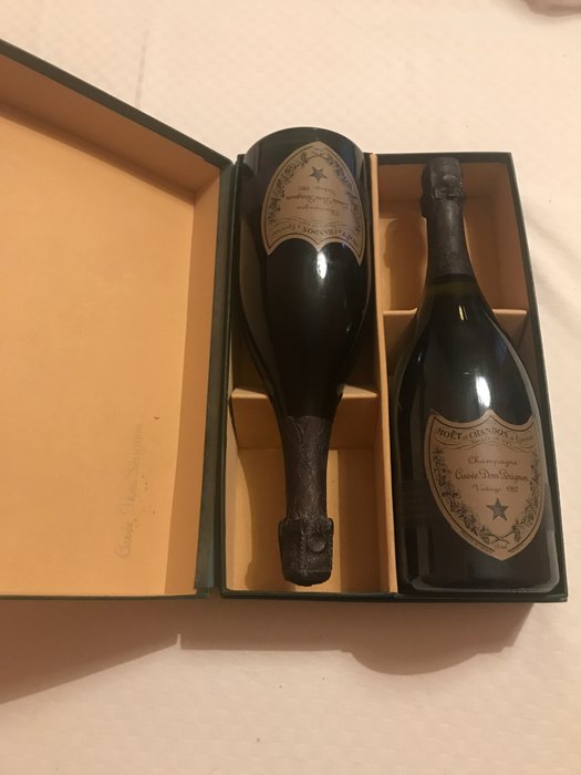 1982 Dom Pérignon - Champagne Brut - 2 Flasker (0,75 L)