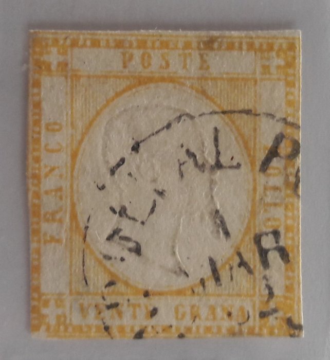 Antikke Italienske Stater - Napoli  - 20 grana giallo - Sassone n 23