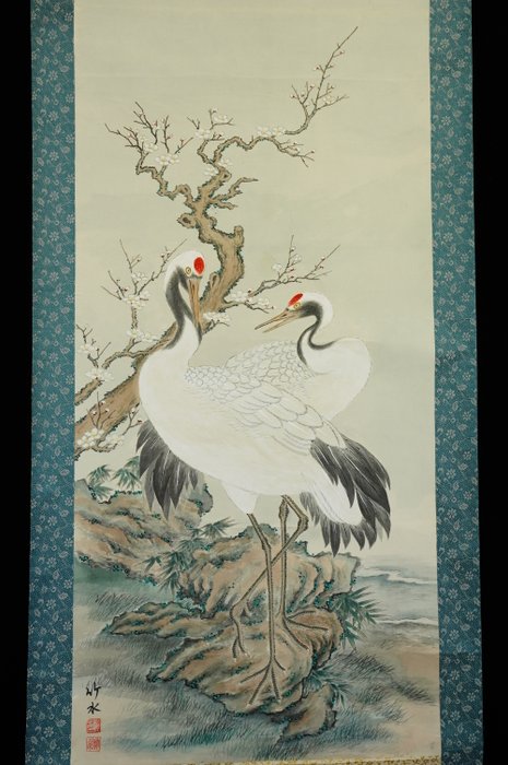 Kacho-ga 花鳥画 - ca 1920-1940(Taisho / Showa) - Chikusui 竹水 - Japan  (Ingen mindstepris)