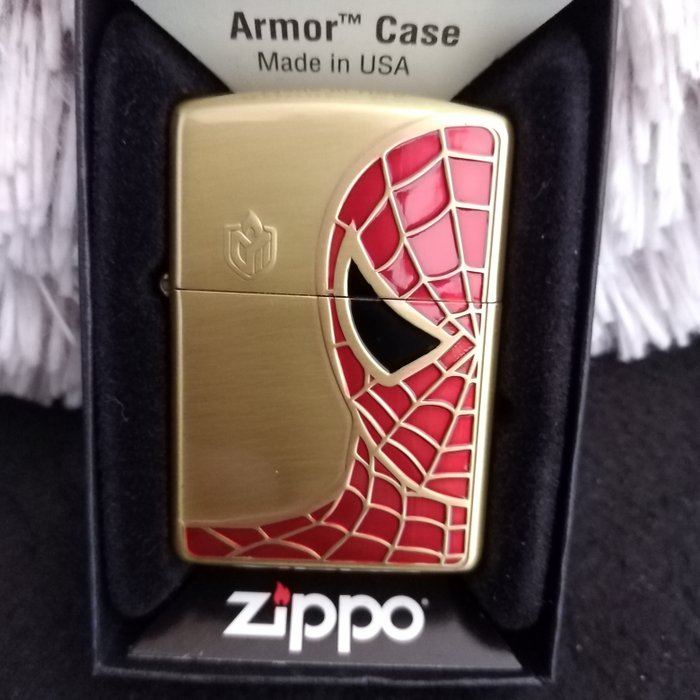 Zippo - Strong Limited Japanese Spiderman Edition - new - armor case - wonderful nice - Lommelighter - Stål (rustfrit)