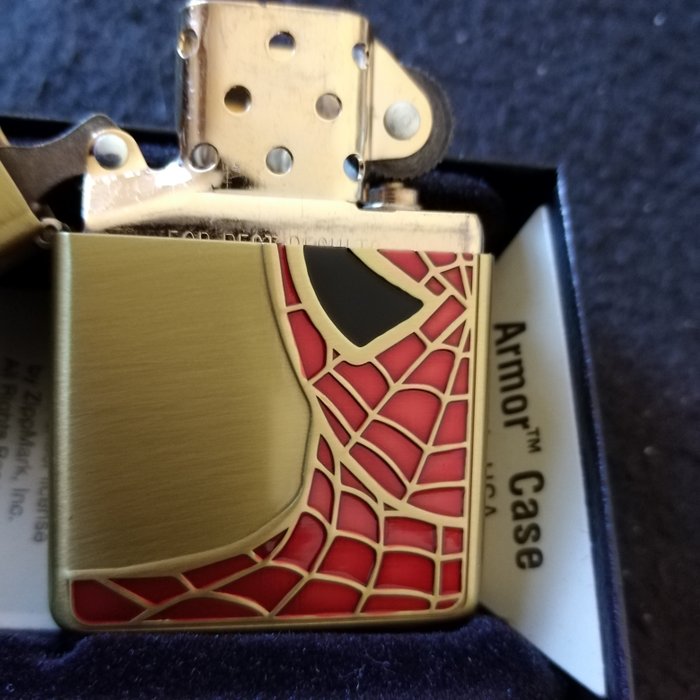 Zippo - Strong Limited Japanese Spiderman Edition - new - armor case - wonderful nice - Lommelighter - Stål (rustfrit)