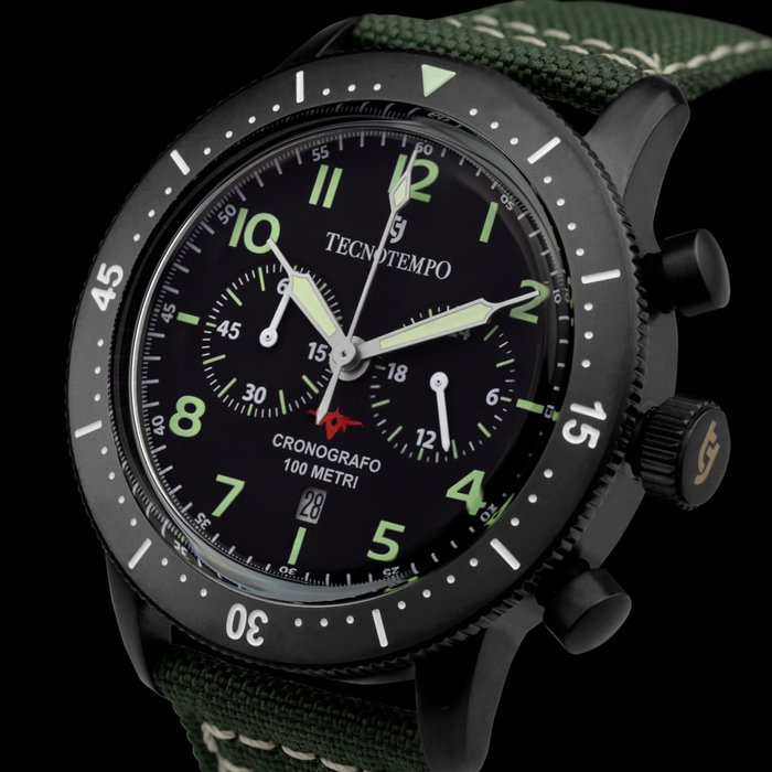 Tecnotempo  - Chronograph Special Edition Fighter Pilot - - TT.100.QAT2 - Mænd - 2011-nu