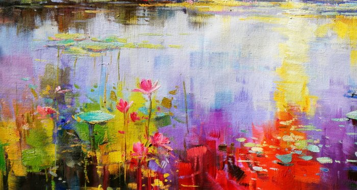 Clelia Molinari - Vibrant Waterlily Lake