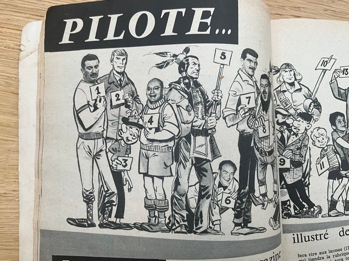 Pilote (magazine) - Almanach Luxembourg 1960 - Premières publicités pour Pilote - 1 magasin - Første udgave - 1960