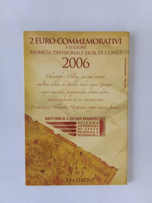 San Marino. 2 Euro 2006  (Ingen mindstepris)