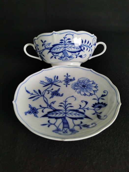 Meissen - Sæt suppeskåle (6) - Cipolla blu  - Free shipping - Porcelæn