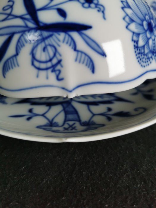 Meissen - Sæt suppeskåle (6) - Cipolla blu  - Free shipping - Porcelæn