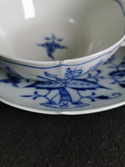 Meissen - Sæt suppeskåle (6) - Cipolla blu  - Free shipping - Porcelæn