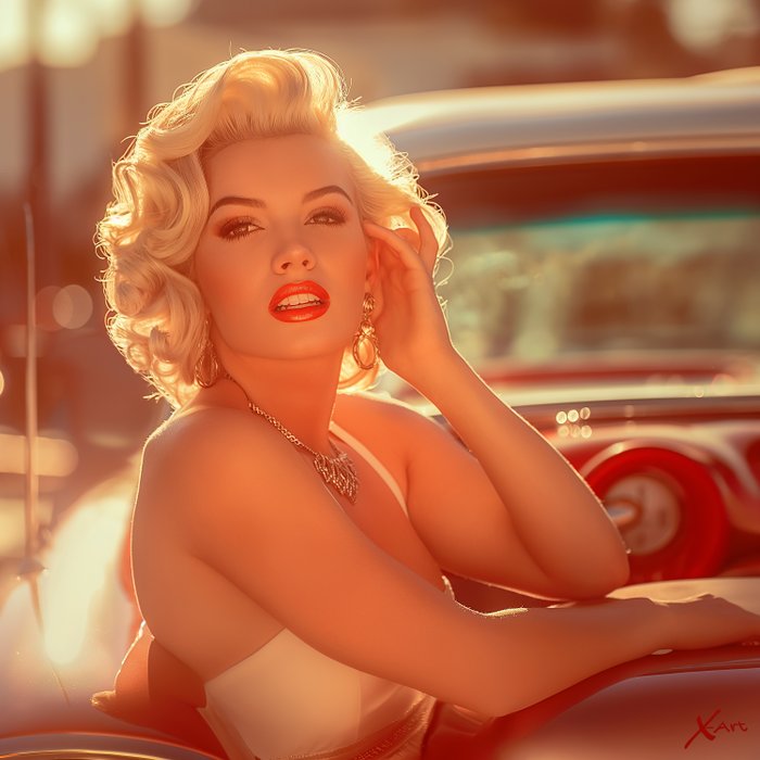 X-Art - Marilyn Monroe Vintage Red