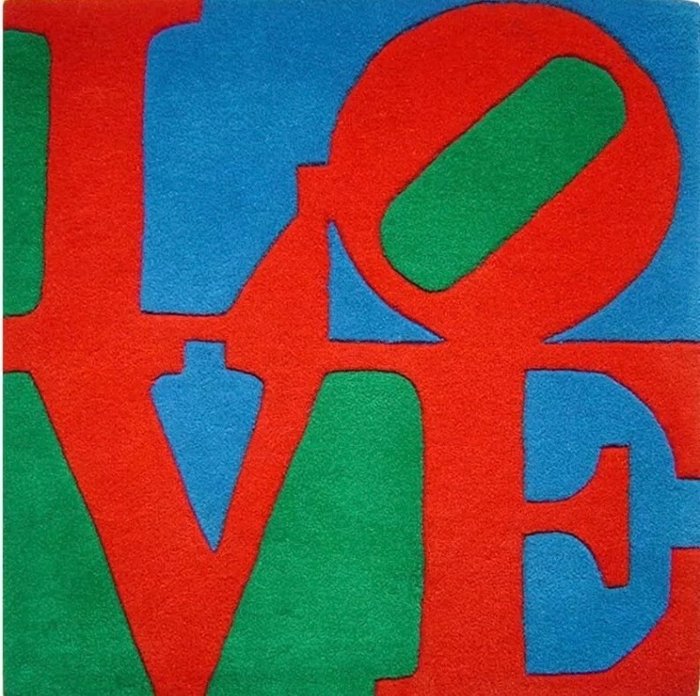 Robert Indiana (1928-2018) - Classic LOVE - exklusiver limitierter Kunstteppich