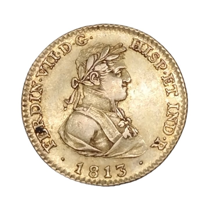 Spanien Fernando VII (1813-1833) 2 Escudos 1813 Madrid IG