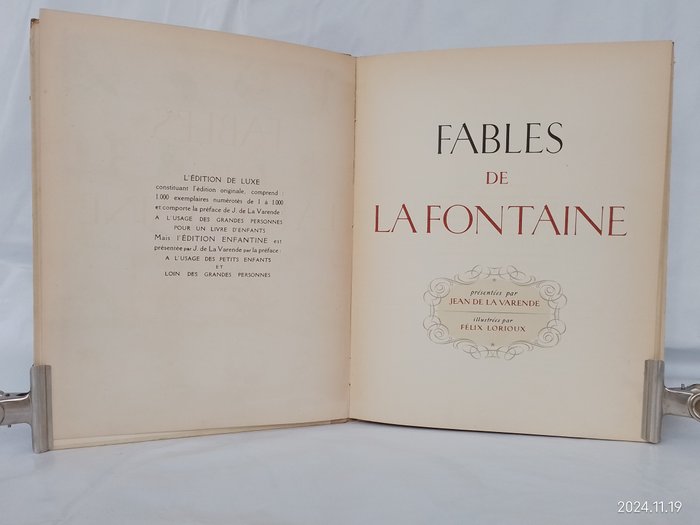 La Fontaine / F. Lorioux - Fables de la Fontaine - 1949