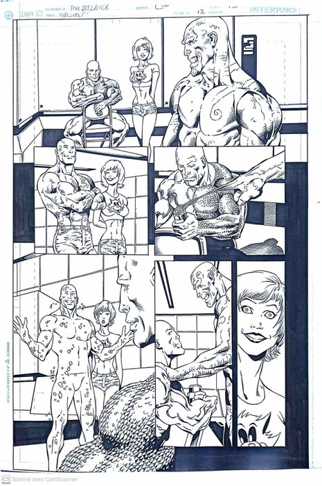 Tom Derenick - Kevin Conrad - 1 Original page - JLA - 2004