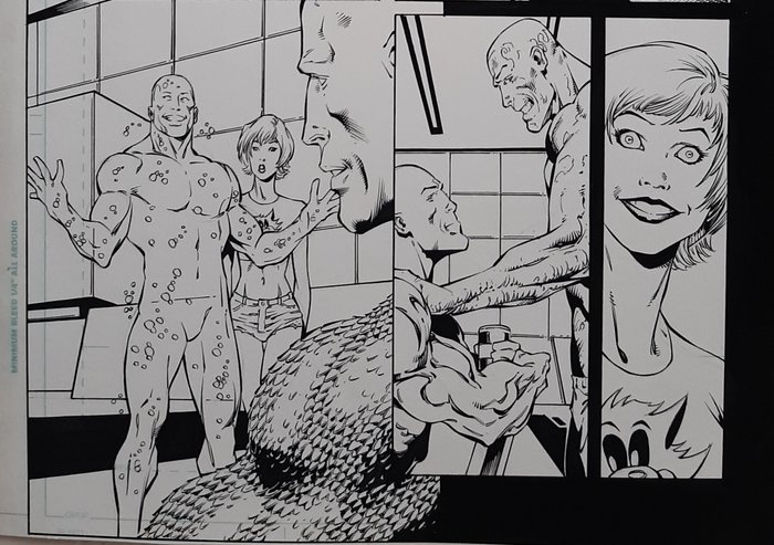 Tom Derenick - Kevin Conrad - 1 Original page - JLA - 2004