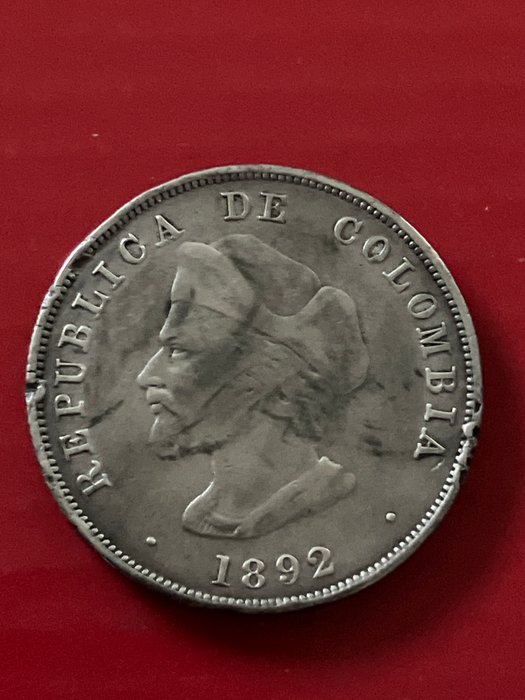 Colombia. 3 x 50 Centavos en argent: 1892-1932-1934  (Ingen mindstepris)