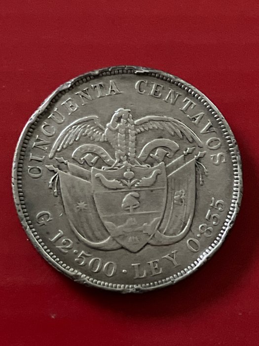 Colombia. 3 x 50 Centavos en argent: 1892-1932-1934  (Ingen mindstepris)