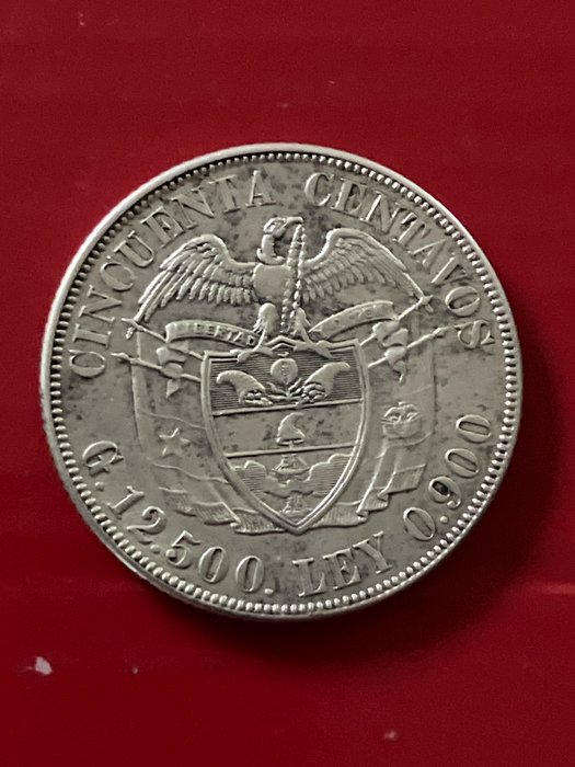 Colombia. 3 x 50 Centavos en argent: 1892-1932-1934  (Ingen mindstepris)