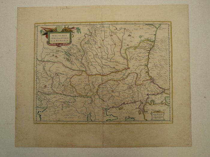 Europa - Bulgarien / Rumænien / Ungarn; Johannes Janssonius - Walachia Servia, Bulgaria, Romania - 1621-1650