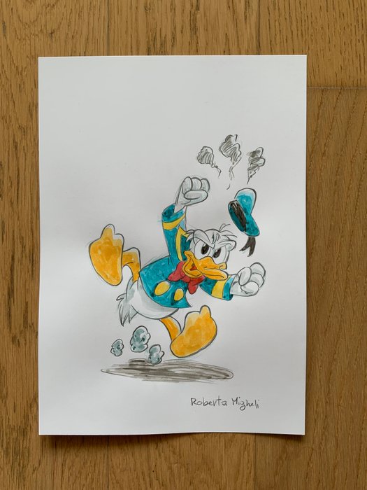 Roberta Migheli - 1 Original drawing - Donald Duck - A volte ci si arrabbia! - 2023