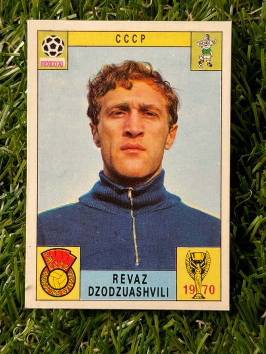 1970 Panini Mexico 70 World Cup CCCP - Revaz Dzozuashivili (Bisvalida) - 1 Card - Glimrende (EX)