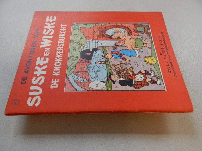 Suske en Wiske 20 - (RV) Rode reeks Vlaams - De Knokkersburcht - 1 x antikvarisk album - Første udgave - 1954