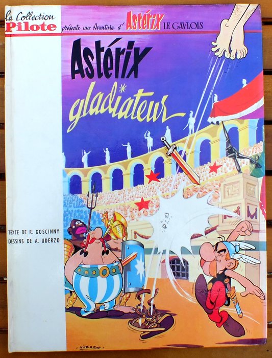 Astérix T4 - Astérix gladiateur - C - 1 Album - Første udgave - 1964