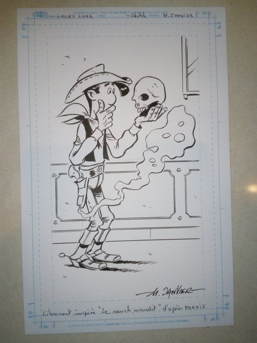 Janvier Michel - 1 Original drawing - Lucky Luke