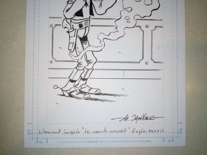 Janvier Michel - 1 Original drawing - Lucky Luke