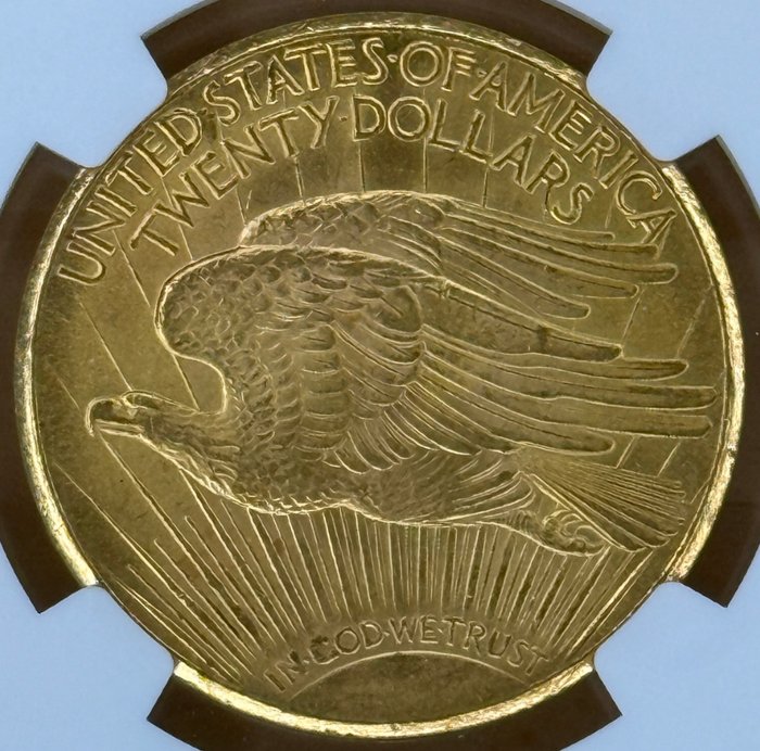 Förenta staterna. St. Gaudens $20 Gold Double Eagle 1927 NGC Graded MS64