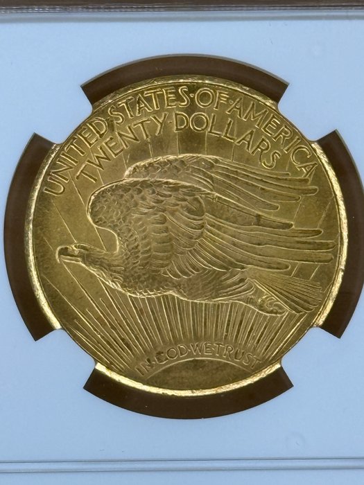 Förenta staterna. St. Gaudens $20 Gold Double Eagle 1927 NGC Graded MS64