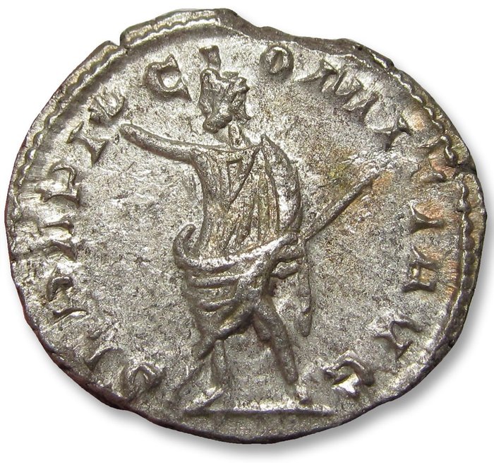 Romarriket Postumus (AD 260-269) Antoninianus Colonia Agrippinensis mint circa 266 AD - SERAPI COMITI AVG -