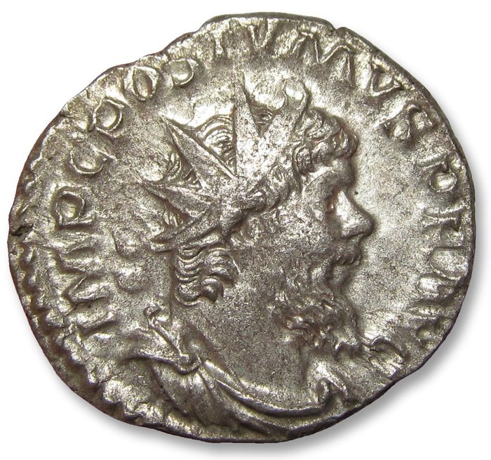 Romarriket Postumus (AD 260-269) Antoninianus Colonia Agrippinensis mint circa 266 AD - SERAPI COMITI AVG -