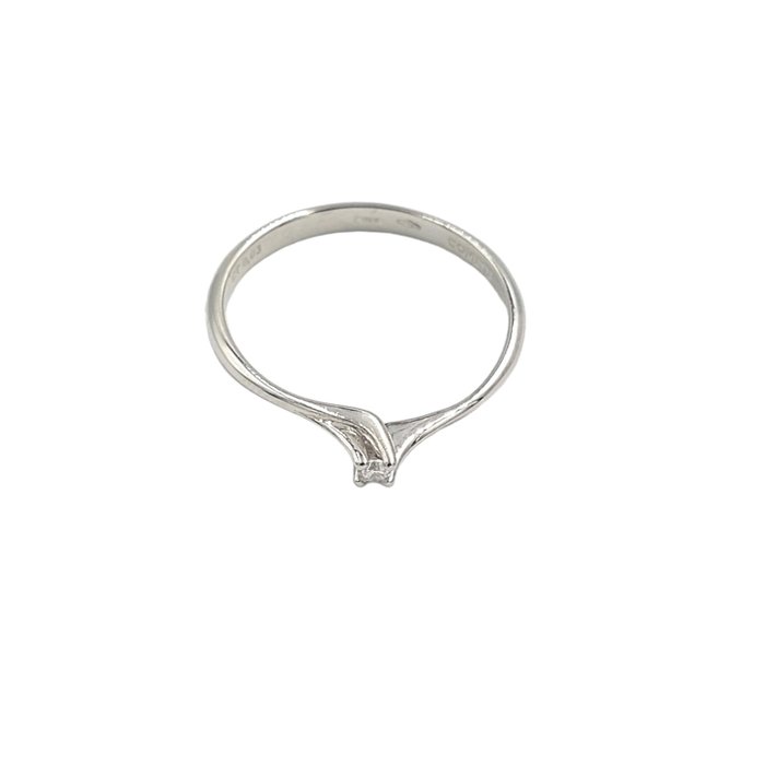 Comete - Ring - 18 kraat Hvidguld -  0.03ct. tw. Diamant (Natur)