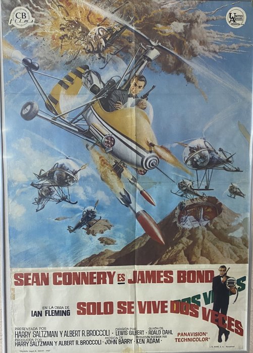 James Bond (007) - You Only Live Twice (1967) Spanish Premiere Poster