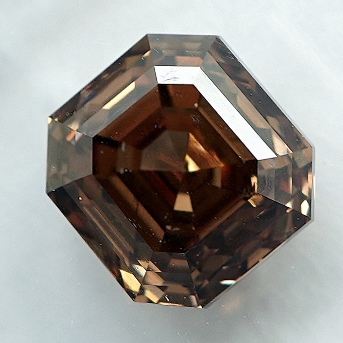 1 pcs Diamant  (Naturfarvet)  - 1.57 ct - Fancy deep Brunlig Gul - SI1 - International Gemological Institute (IGI)