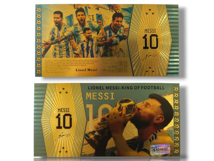 2022 - Gold Banknotes - Diego Maradona  Lionel Messi - 1 Mixed collection