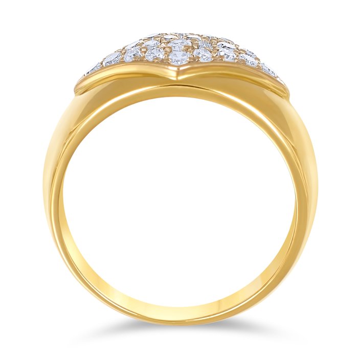 Ring - 18 kraat Gulguld, Hvidguld -  0.52ct. tw. Diamant (Natur)