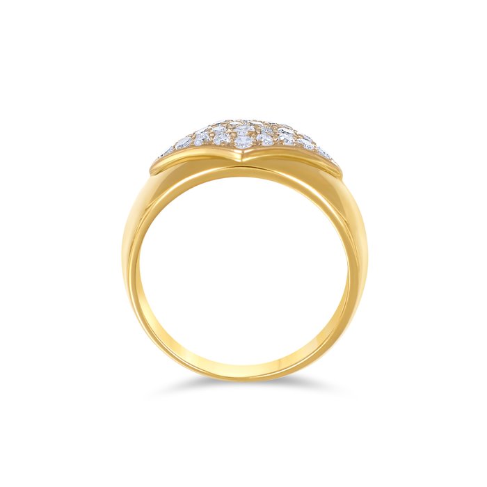 Ring - 18 kraat Gulguld, Hvidguld -  0.52ct. tw. Diamant (Natur)