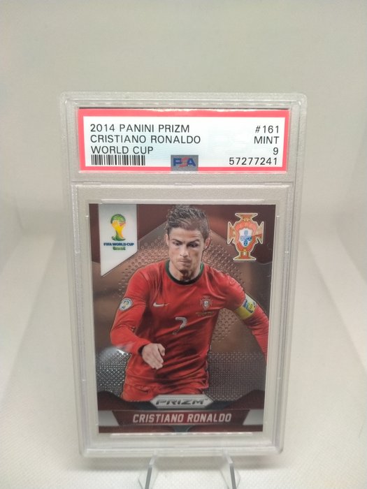 2014 - Panini - Prizm World Cup - Cristiano Ronaldo Luka Modric Paul Pogba Sergio Agüero - 4 Graded card - PSA 9