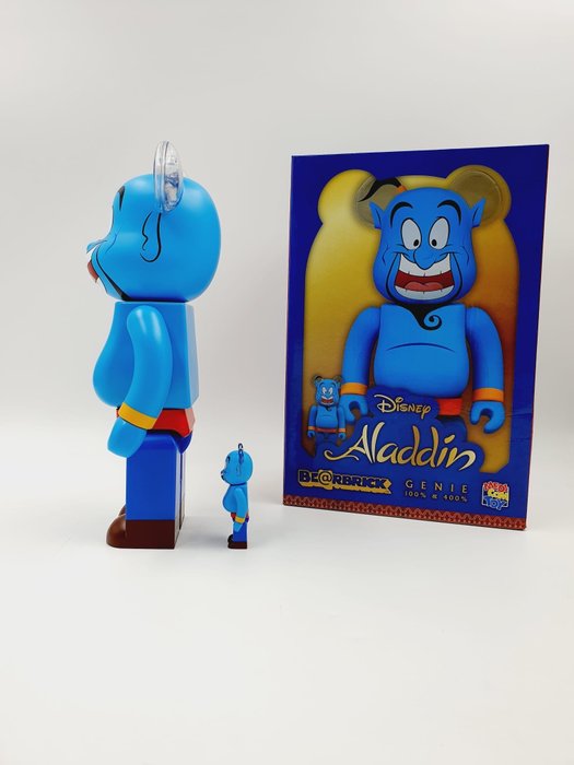 Medicom Toy x Disney - Be@rbrick Disney  Alladin Genie Sultan 400%  100% Bearbrick 2024