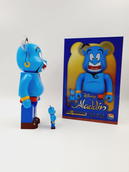 Medicom Toy x Disney - Be@rbrick Disney  Alladin Genie Sultan 400%  100% Bearbrick 2024