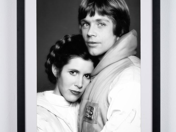 Star Wars, Luke  Leia - Brother  Sister - Fine Art Photography - Luxury Wooden Framed 70X50 cm - Limited Edition Nr 01 of 50 - Serial ID 15768 - Original Certificate (COA), Hologram Logo Editor and QR Code - 100% New items.