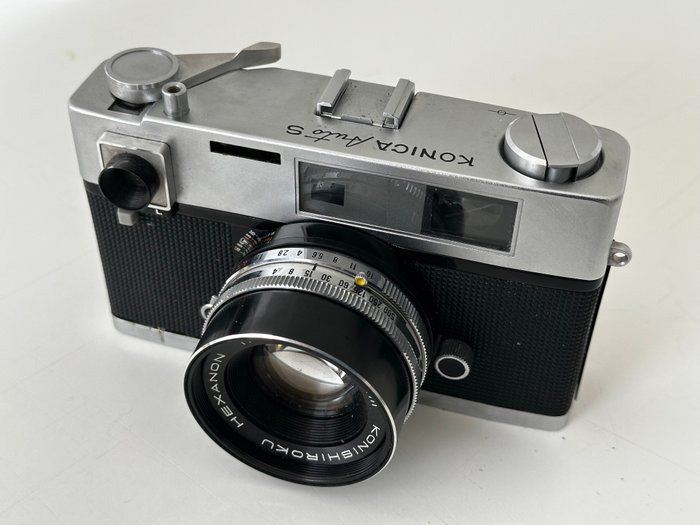 Konica Auto S2 avec Hexanon 1,8/47mm avec un box et étui | Rangefinder søgerkamera  (Ingen mindstepris)