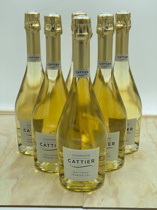 Cattier, Blanc de Blancs - Champagne 1er Cru - 6 Flasker (0,75 L)